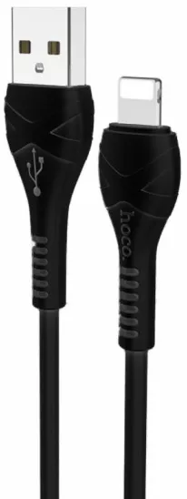 Кабель Hoco X37 Cool Power USB-A - Lightning 12w 2.4a 1м cable Black - фото 1