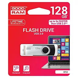 Флешка GooDRam 128GB UTS3 Twister USB 3.0 (UTS3-1280K0R11) Black - мініатюра 2