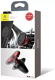 Автодержатель магнитный Baseus Small Ears Series Magnetic Car Air Vent Mount with Cable Clip Black (SUGX-A01) - миниатюра 7