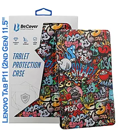 Чехол для планшета BeCover Smart Case для планшета Lenovo Tab P11 (2nd Gen) (TB-350FU/TB-350XU) 11.5" Graffiti (708690) - фото Чехол для планшета BeCover Smart Case для планшета Lenovo Tab P11 (2nd Gen) (TB-350FU/TB-350XU) 11.5" Graffiti (708690)