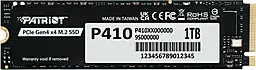 SSD Накопитель Patriot P410 1Tb NVMe PCIe Gen4x4 M.2 2280 (P410P1TBM28H) - фото SSD Накопитель Patriot P410 1Tb NVMe PCIe Gen4x4 M.2 2280 (P410P1TBM28H)