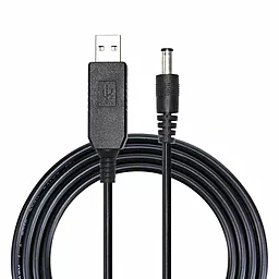 USB Кабель EasyLife USB-A - DC 5.5x2.1mm 0.6A з перетворювачем 5V 12V - фото USB Кабель EasyLife USB-A - DC 5.5x2.1mm 0.6A з перетворювачем 5V 12V