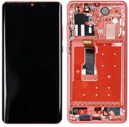 Дисплей Huawei P30 Pro (VOG-L29, VOG-L09, VOG-AL00, VOG-TL00, VOG-L04, VOG-AL10, HW-02L) з тачскріном і рамкою, оригінал, Amber Sunrise