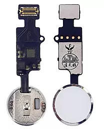 Універсальна кнопка Home iPhone SE 2020 / iPhone SE 2022 зі шлейфом (6rd generetion JCID) Silver