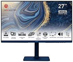 Монітор MSI Modern MD272QP Ultramarine (9S6-3PB19H-041) - фото Монітор MSI Modern MD272QP Ultramarine (9S6-3PB19H-041)