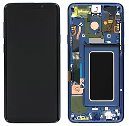 Дисплей Samsung Galaxy S9 Plus G965 с тачскрином и рамкой, сервисный оригинал, Blue