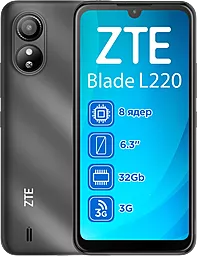 Смартфон ZTE Blade L220 1/32GB Black - фото Смартфон ZTE Blade L220 1/32GB Black