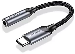Аудіо-перехідник Vention M-F USB Type-C -> 3.5mm Black (BGMHA)