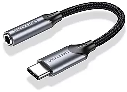 Аудіо-перехідник Vention M-F USB Type-C -> 3.5mm Black (BGMHA) - фото Аудіо-перехідник Vention M-F USB Type-C -> 3.5mm Black (BGMHA)