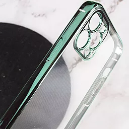 Чохол Epik Silicone Case Full Camera для Apple iPhone 13 Pro Max Clear/Green - мініатюра 3