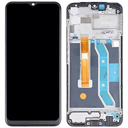 Дисплей Realme C12 з тачскріном і рамкою, оригінал, Black - фото Дисплей Realme C12 з тачскріном і рамкою, оригінал, Black