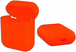 Силиконовый чехол и ремешок для Apple Airpods Orange - миниатюра 7