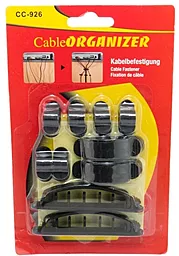 Органайзер для кабелей ExtraDigital Cable Clips CC-926 Black (KBC1711) - миниатюра 5