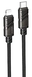 Кабель Borofone BU54 Might USB Type-C - Lightning 27w 3a 1.2м PD cable Black