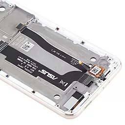 Дисплей Asus ZenFone 3 ZE552KL (Z012DB, Z012D, Z012DA, Z012DC, Z012S, Z012DE) с тачскрином и рамкой, White - миниатюра 3