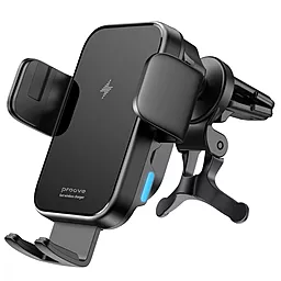 Держатель с беспроводной зарядкой, с автозажимом Proove Triple Clamp 15W Black (WHTC15010001) - фото Держатель с беспроводной зарядкой, с автозажимом Proove Triple Clamp 15W Black (WHTC15010001)