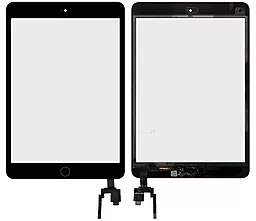 Сенсор (тачскрин) Apple iPad Mini 3 Retina (A1599, A1600, полный комплект с кнопкой Home) Black - фото Сенсор (тачскрин) Apple iPad Mini 3 Retina (A1599, A1600, полный комплект с кнопкой Home) Black
