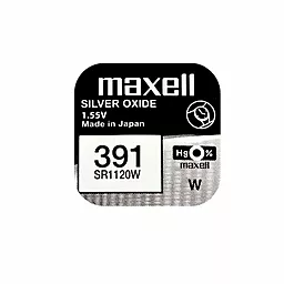 Батарейки Maxell 1120 W / 391 1шт