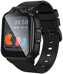 Детские смарт-часы Hoco Y104 4G GPS Black - фото Детские смарт-часы Hoco Y104 4G GPS Black