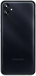 Задняя крышка корпуса Samsung Galaxy A04e A042 со стеклом камеры Black - фото Задняя крышка корпуса Samsung Galaxy A04e A042 со стеклом камеры Black