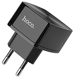 Сетевое зарядное устройство с быстрой зарядкой Hoco C70A Cutting-Edge 3A Black - миниатюра 2