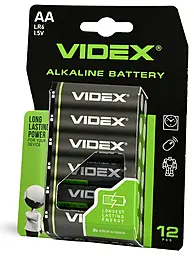 Батарейки Videx LR6 / AA BLISTER 12 шт - фото Батарейки Videx LR6 / AA BLISTER 12 шт