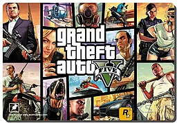 Коврик Podmyshku GAME GTA 5-М - фото Коврик Podmyshku GAME GTA 5-М