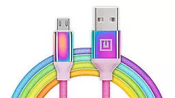 Кабель USB REAL-EL Premium micro USB Cable Rainbow - миниатюра 2