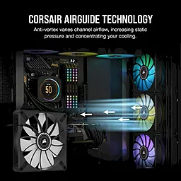 Система охлаждения Corsair iCUE ML140 RGB Elite Premium 2-Pack (CO-9050115-WW) - миниатюра 6
