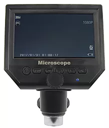 Микроскоп цифровой с монитором 4.3" G600 с фокусом 20-120мм и записью видео и фото - миниатюра 3
