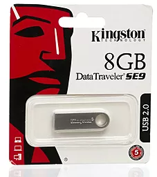 Флешка Kingston DTSE9 8GB (DTSE9H/8GB) Silver - мініатюра 4