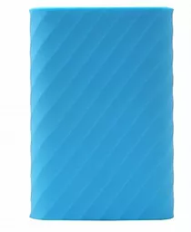 Силіконовий чохол для Xiaomi Силиконовый чехол для Mi Power Bank Pro 10000mAh With Type-C Blue Ribbed