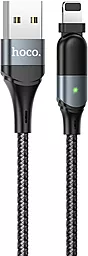 Кабель Hoco U100 Orbit USB-A - Lightning 12w 2.4a 1.2м cable Black