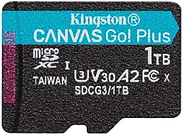 Карта памяти Kingston 1 TB microSDXC Canvas Go! Plus UHS-I U3 V30 A2 Class 10 (SDCG3/1TBSP) - фото Карта памяти Kingston 1 TB microSDXC Canvas Go! Plus UHS-I U3 V30 A2 Class 10 (SDCG3/1TBSP)