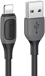 Кабель Usams SJ595 USB-A - Lightning 12w 2.4a 1м cable Black - фото Кабель Usams SJ595 USB-A - Lightning 12w 2.4a 1м cable Black