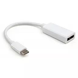 Відео перехідник (адаптер) Vinga USB Type-C - Display Port 0.15м 4K White (VCPTCDP15)