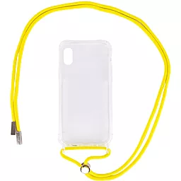 Чехол Epik Crossbody Transparent Apple iPhone X, iPhone XS Yellow