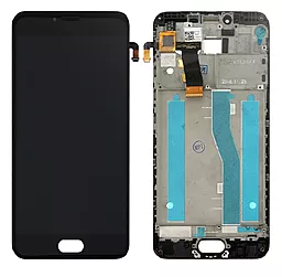 Дисплей Meizu M5, M5 mini (M611) з тачскріном і рамкою, оригінал, Black