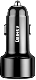 Автомобільний зарядний пристрій з швидкою зарядкою Baseus Magic Series PPS USB + USB Type-C PD 45W 6A Black (CCMLC20C-01) - мініатюра 3