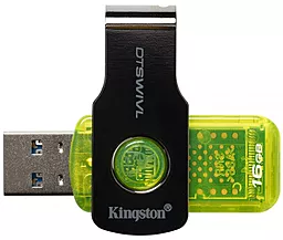 Флешка Kingston DT SWIVL 16GB Green (KC-U2B16-6RG) - мініатюра 4