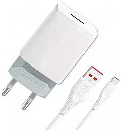 Сетевое зарядное устройство SkyDolphin SC36V 2.4a home charger + micro USB cable white (MZP-000118) - фото Сетевое зарядное устройство SkyDolphin SC36V 2.4a home charger + micro USB cable white (MZP-000118)