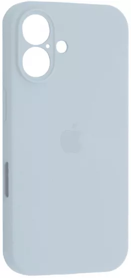 Чехол Silicone Case Full Camera для Apple iPhone 16 Light Blue - фото 1