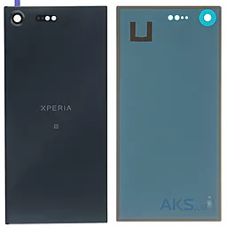 Задняя крышка корпуса Sony Xperia XZ Premium G8141 / Xperia XZ Premium Dual G8142 со стеклом камеры Original Black - фото Задняя крышка корпуса Sony Xperia XZ Premium G8141 / Xperia XZ Premium Dual G8142 со стеклом камеры Original Black