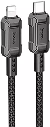 Кабель Hoco X94 Leader USB Type-C - Lightning 20w 3a 1м PD сable Black - фото Кабель Hoco X94 Leader USB Type-C - Lightning 20w 3a 1м PD сable Black