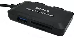 Мультипортовий USB-A хаб EasyLife 4-in-1 black