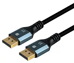 Видеокабель DisplayPort v2.1 4k 1m gray EasyLife - фото Видеокабель DisplayPort v2.1 4k 1m gray EasyLife