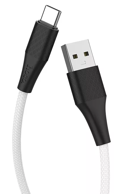 Кабель Hoco X32 Excellent For USB-A - Type-C 12w 2.4a 1м cable White - фото 2