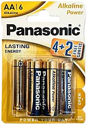 Батарейки Panasonic AA (LR06) Alkaline Power 4+2шт (LR6REB/6B2F) - фото Батарейки Panasonic AA (LR06) Alkaline Power 4+2шт (LR6REB/6B2F)