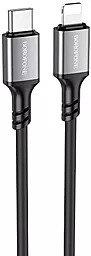Кабель Borofone BX83 Famous USB Type-C - Lightning 20w 3a 1м PD сable Black - фото Кабель Borofone BX83 Famous USB Type-C - Lightning 20w 3a 1м PD сable Black