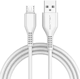 Кабель Jellico B6 USB-A - micro USB 15w 3.1a 1м cable White - фото 1